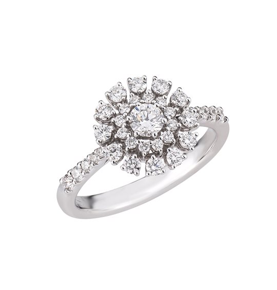 Ring Valentina Callegher Woman in White Gold Diamante 0.82 Ct 12471/2*S - 12471/2*S